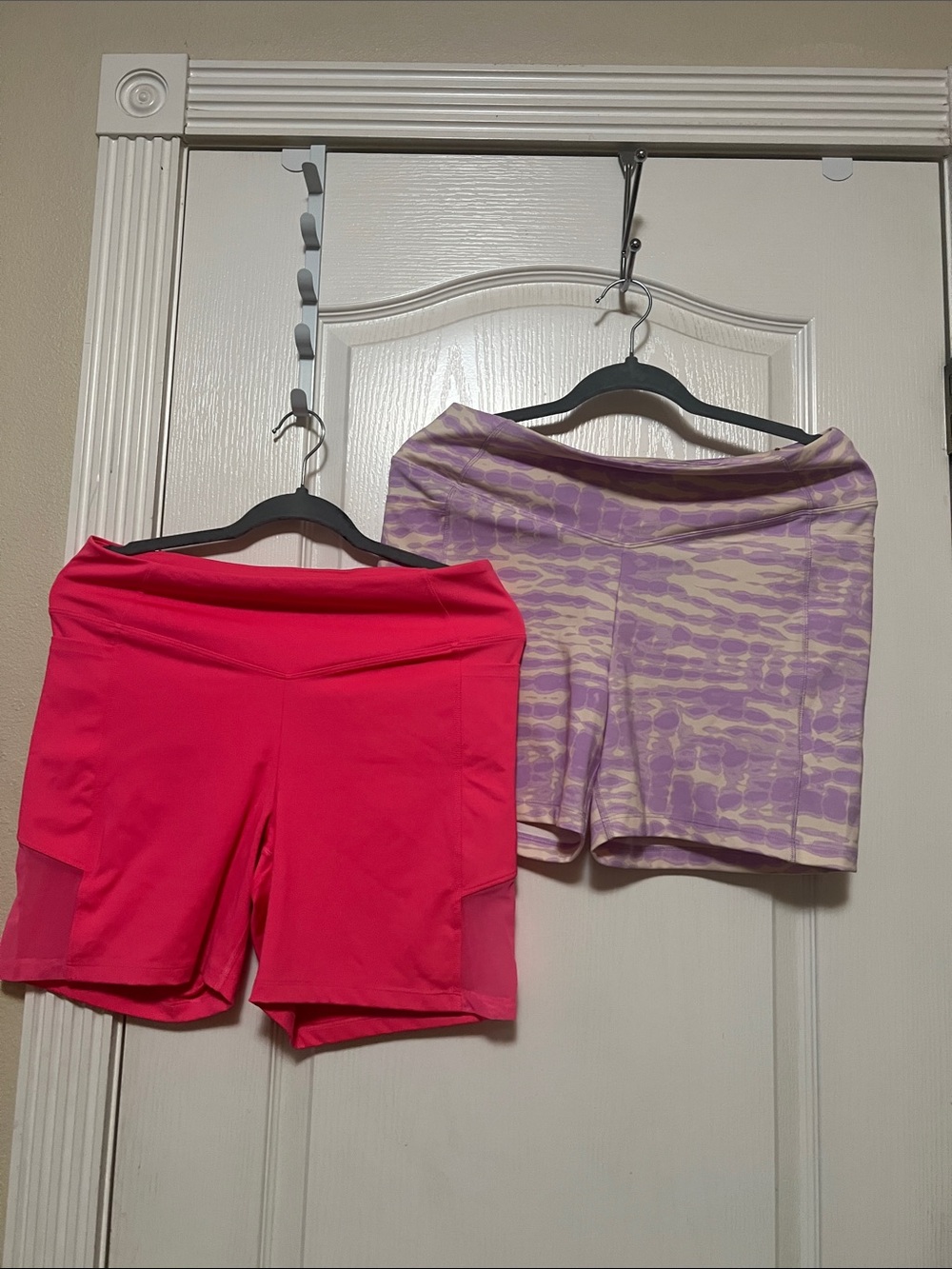 PINK vs Active Bike Shorts — Bright Pink & Lavender Tie-Dye